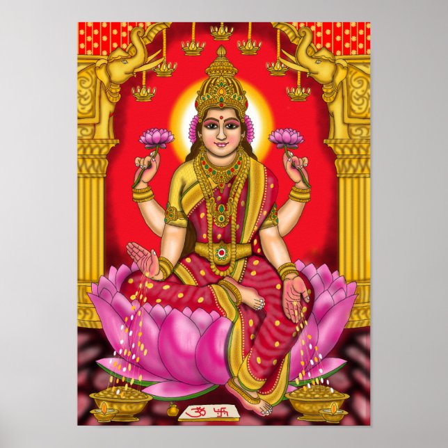 Goddess Lakshmi Poster (Framsidan)