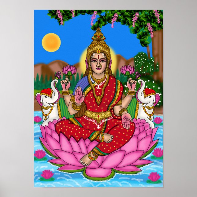 Goddess Lakshmi Poster (Framsidan)