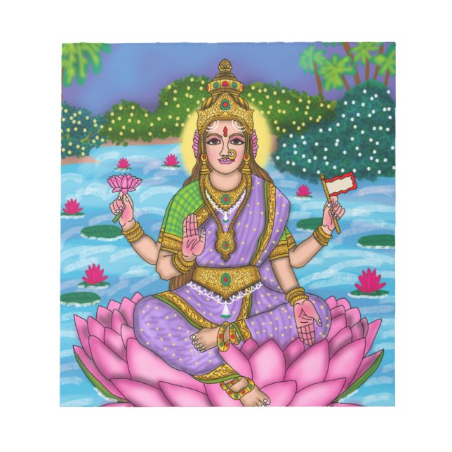 Goddess Lakshmi Stationery Anteckningsblock (Framsida)