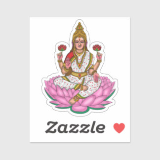 Goddess Lakshmi Sticker Klistermärken