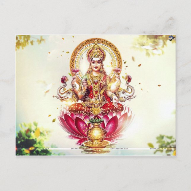 GODDESS LAKSHMI VYKORT (Framsida)