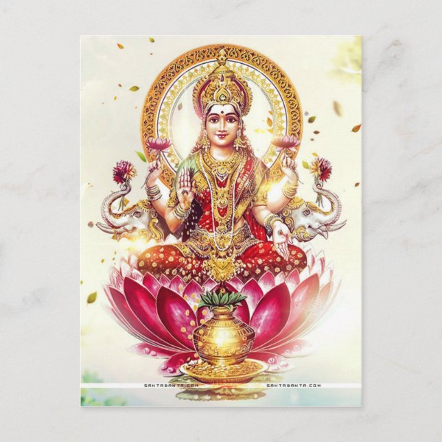 GODDESS LAKSHMI VYKORT (Framsida)