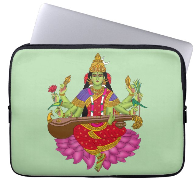 Goddess Matangi Laptop Cover Laptop Fodral (Framsidan)