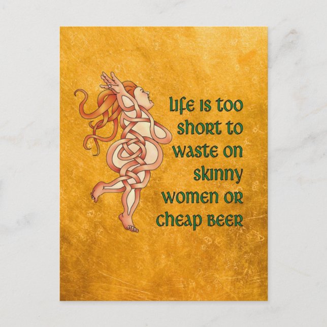 Goddess Motto Vykort (Framsida)