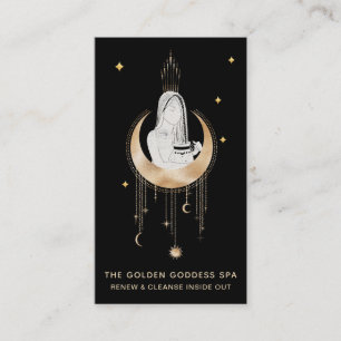 *~* Goddess Mystic Måne Vatten Urn Stars Hand Visitkort