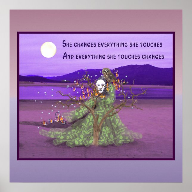 Goddess och Måne Poster (Framsidan)