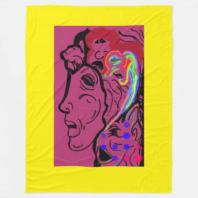 Goddess of Land and Sea Fleecefilt (Framsidan)