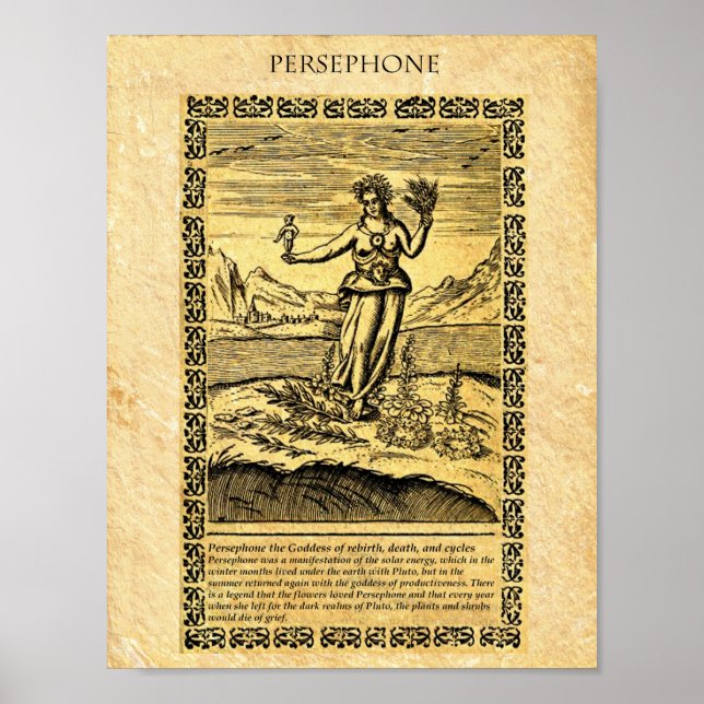 GODDESS PERSEPHONE POSTER (Framsidan)