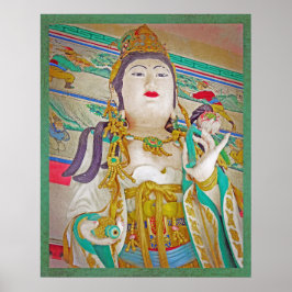 Goddess Quan Yin i sitt Temple Poster