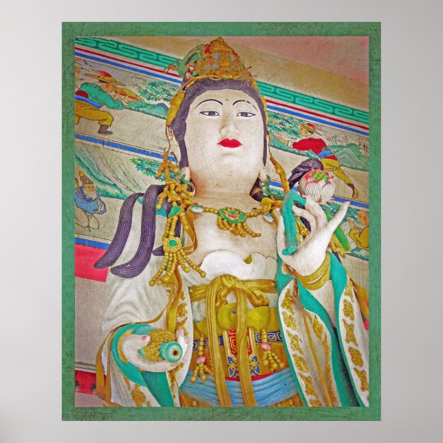 Goddess Quan Yin i sitt Temple Poster (Framsidan)