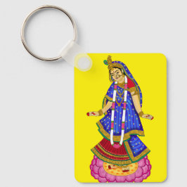 Goddess Radha Keychain Nyckelring