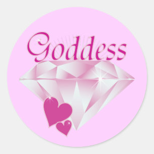 Goddess Runt Klistermärke