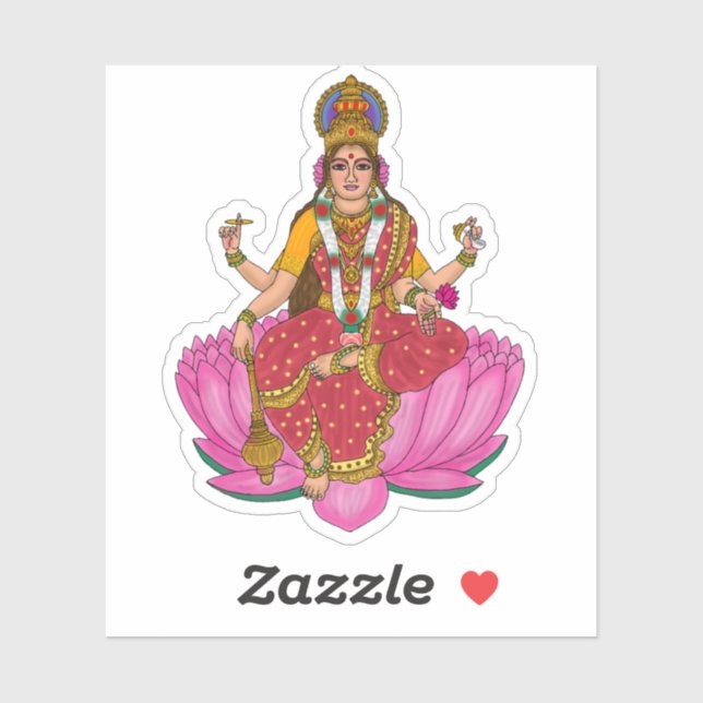 Goddess Siddhidatri Sticker Klistermärken (Ark)