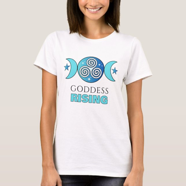 Goddess Stigning Teal & Blue Ocean Tee (Framsida)