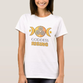 Goddess Stigning Triple Måne Spiral T-Shirt