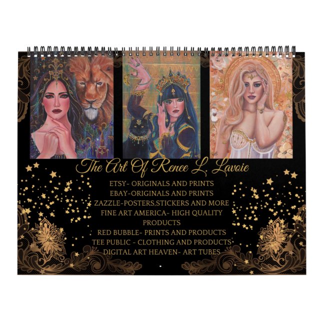Goddess teckningar av Renee L. Lavoie Kalender (Omslag)