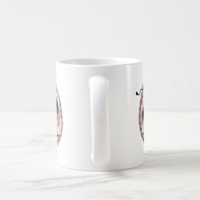 Goddess Träd i varje riktning på Rosan Kaffemugg (Handtag)