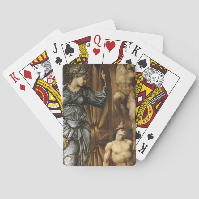 Goddess turning av Fortune (Burne-Jones) Casinokort (Baksidan)