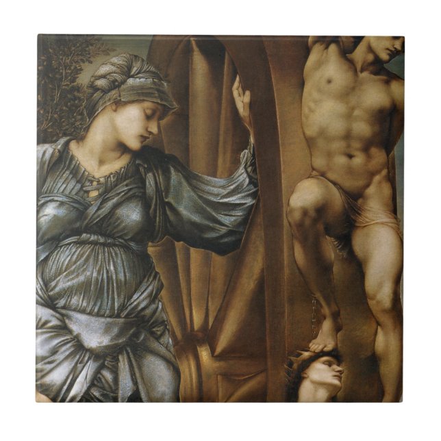 Goddess turning av Fortune (Burne-Jones) Kakelplatta (Framsidan)