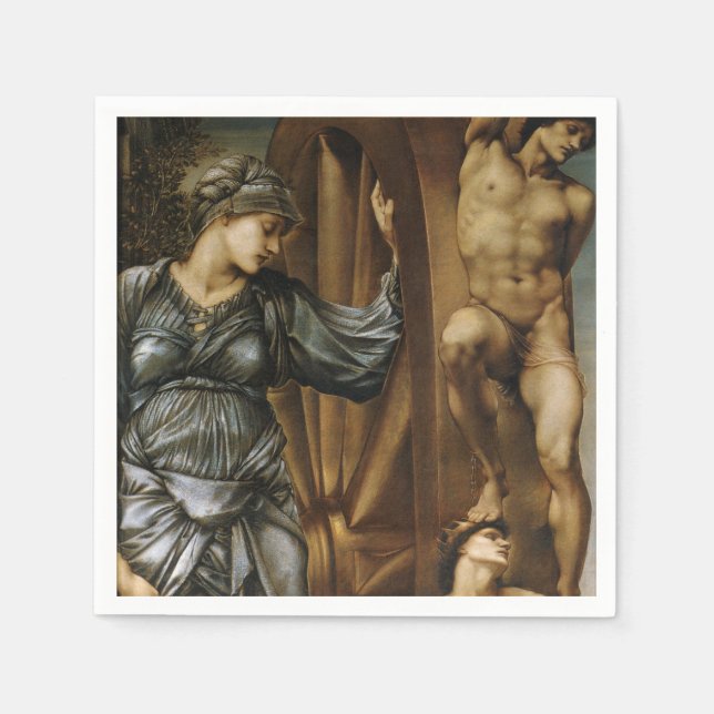 Goddess turning av Fortune (Burne-Jones) Pappersservett (Framsidan)
