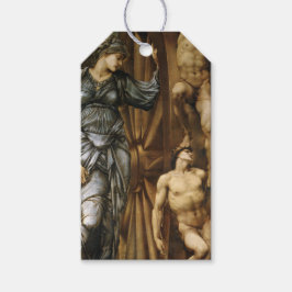 Goddess turning av Fortune (Burne-Jones) Presentetikett