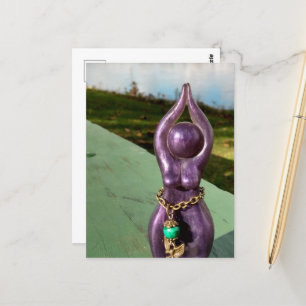 Goddess vid floden vykort