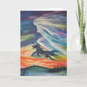 Goddess vid Glastonbury Card Kort