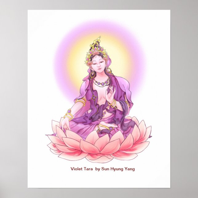 Goddess Violet Tara Poster (Framsidan)