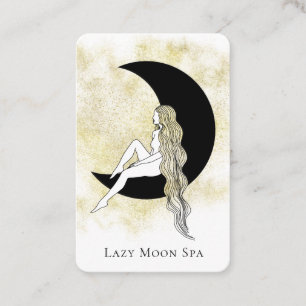 *~* GODDESS Woman on Måne Celestial QR Lunar Visitkort