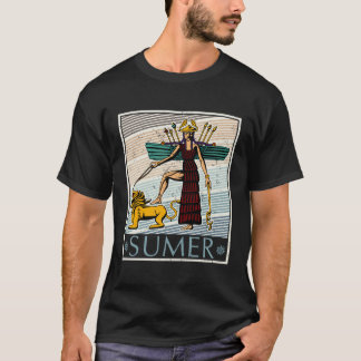 Goddesses Ancient Assyria Sumerian Flaggor Scienti T Shirt