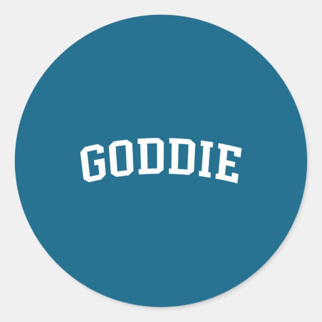 Goddie Runt Klistermärke (Framsida)