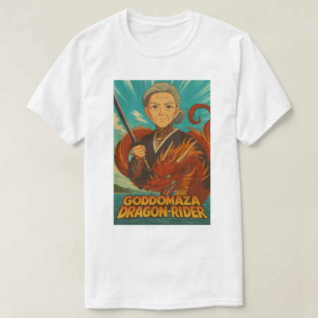 GODDOMAZA DRAGON RIDER T SHIRT (Design framsida)