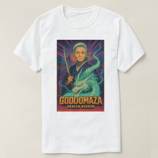 GODDOMAZA DRAGON WARRIOR T SHIRT (Design framsida)