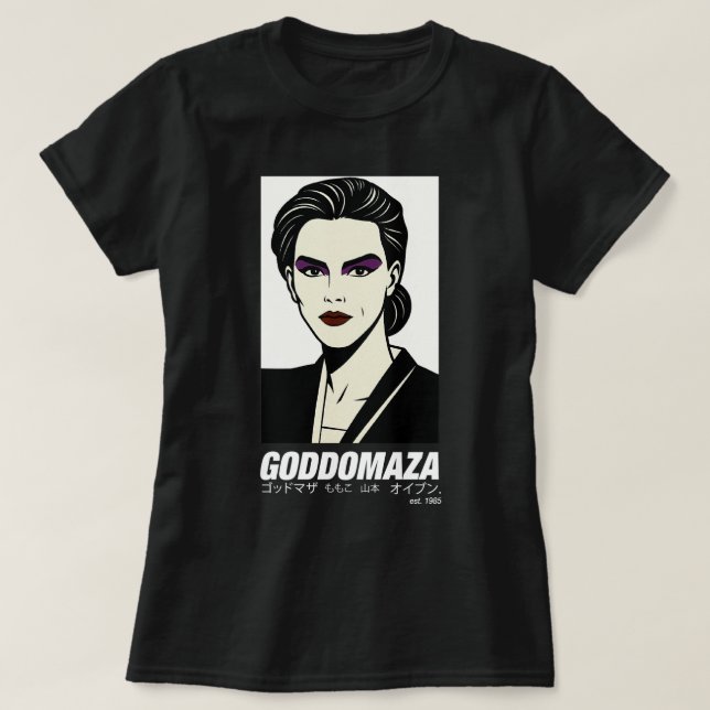 GODDOMAZA EST 1985 PT. 1 BLACK WOMEN TEE (Design framsida)