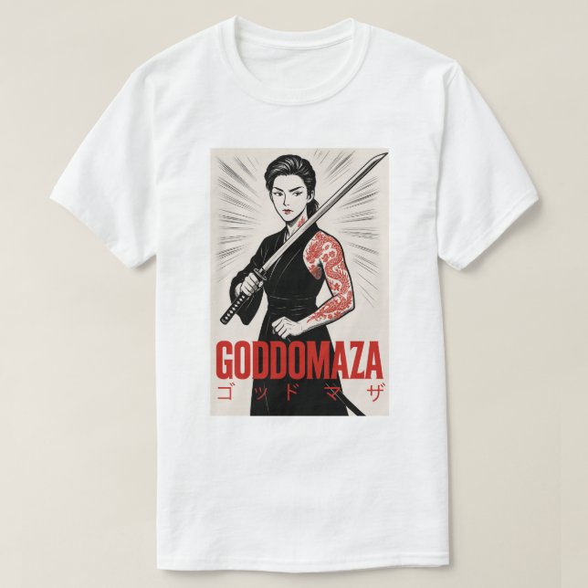 GODDOMAZA KATANA GANGSTER T SHIRT (Design framsida)