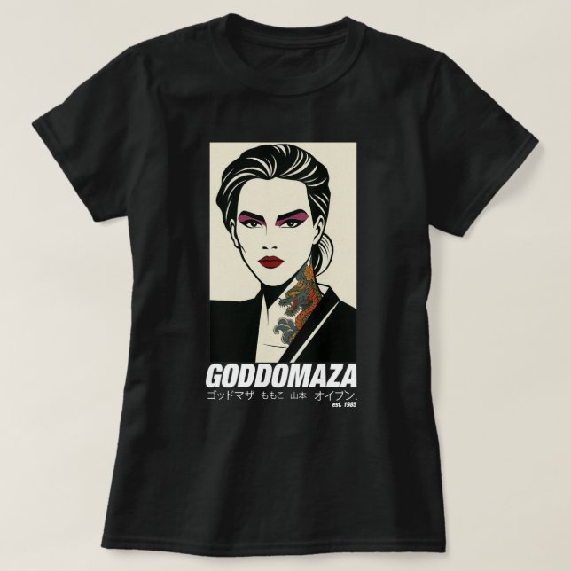 GODDOMAZA ÖSTER. 1985 PT. 2 WOMEN BLACK TEE (Design framsida)