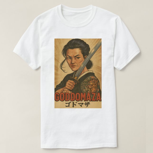 GODDOMAZA SAMURAI MOVIE POSTER 2 T SHIRT (Design framsida)