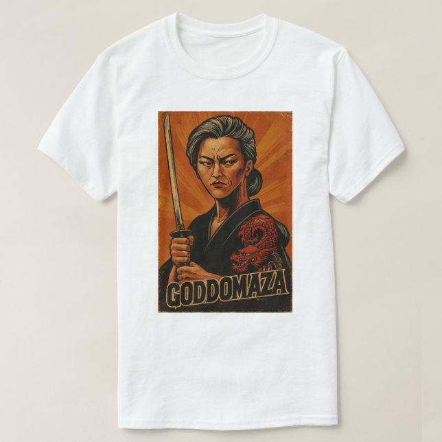 GODDOMAZA SAMURAI MOVIE POSTER 3 TEE (Design framsida)