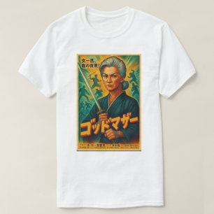 GODDOMAZA SAMURAI MOVIE POSTER FÄRGAD WHITE TEE