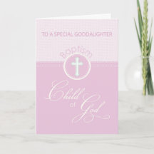 Goddotter Baptism Grattis Rosa Child Child