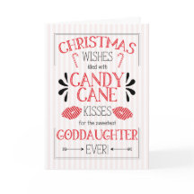 Goddotter Candy cane Kisses jul Önskemål