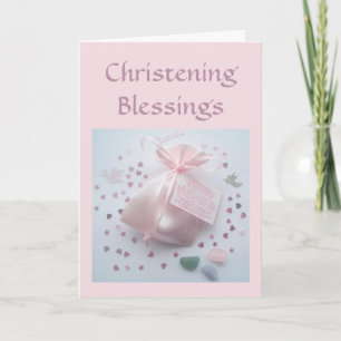 Goddotter Christening Blessings Card Kort