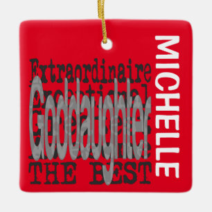 Goddotter Extraordinaire ANPASSNINGSBAR Julgransprydnad Keramik