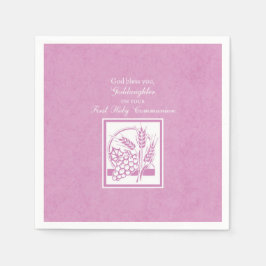Goddotter First Communion, Rosa Pappersservett
