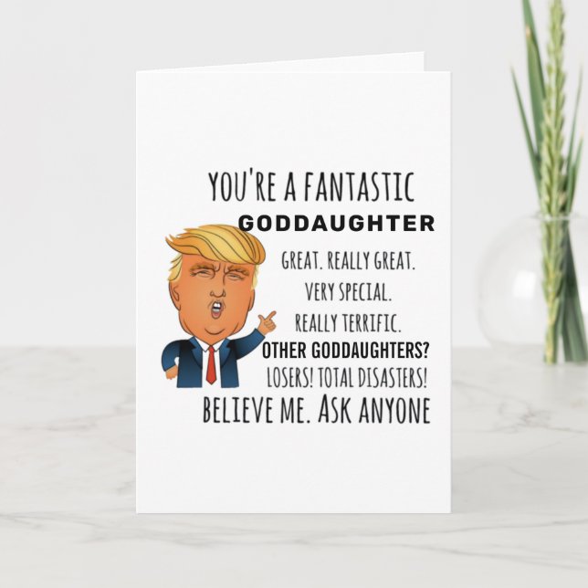 Goddotter Funny Birthday Gift Best Present Kort (Framsida)