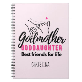 Goddotter Gift - Godmoder Best Friends for Life Anteckningsbok