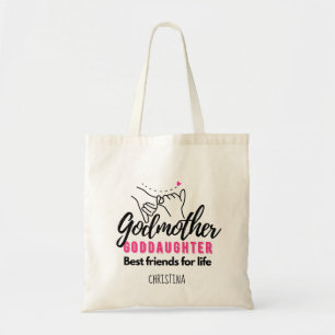 Goddotter Gift - Godmoder Best Friends for Life Tygkasse