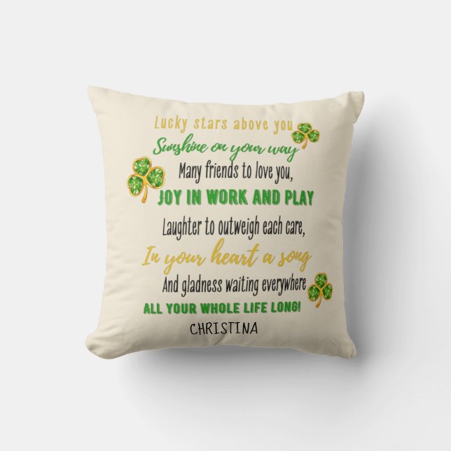 Goddotter Gift Motivational Encouragement NAMED Kudde (Framsida)