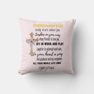 Goddotter Gift Motivational Encouragement NAMED Kudde