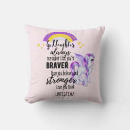 Goddotter Gift Motivational Encouragement NAMED Kudde